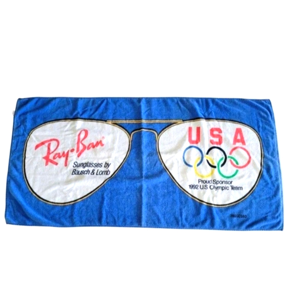 Vintage Ray Ban Sunglasses 1992 Team USA Olympics Beach Towel Bausch And Lomb